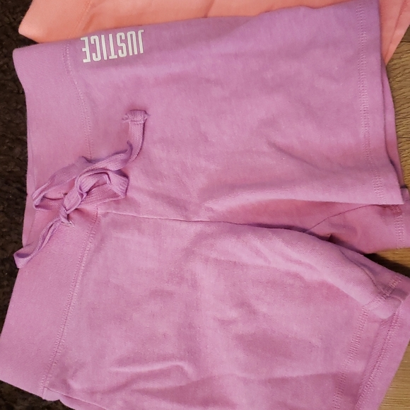 2 "Justice" Size 8 Girls Shorts - Picture 3 of 5